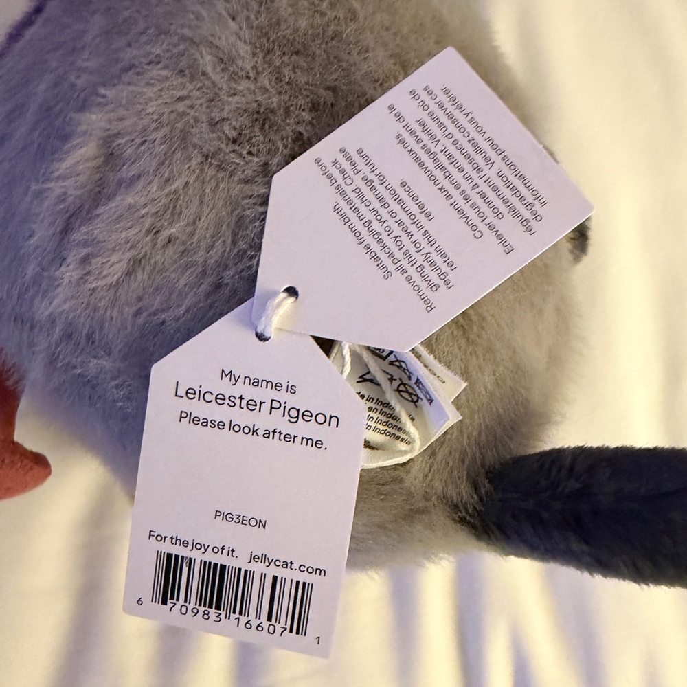 Jellycat Leicester Pigeon - Selfridges Exclusive - Picture 2 of 4